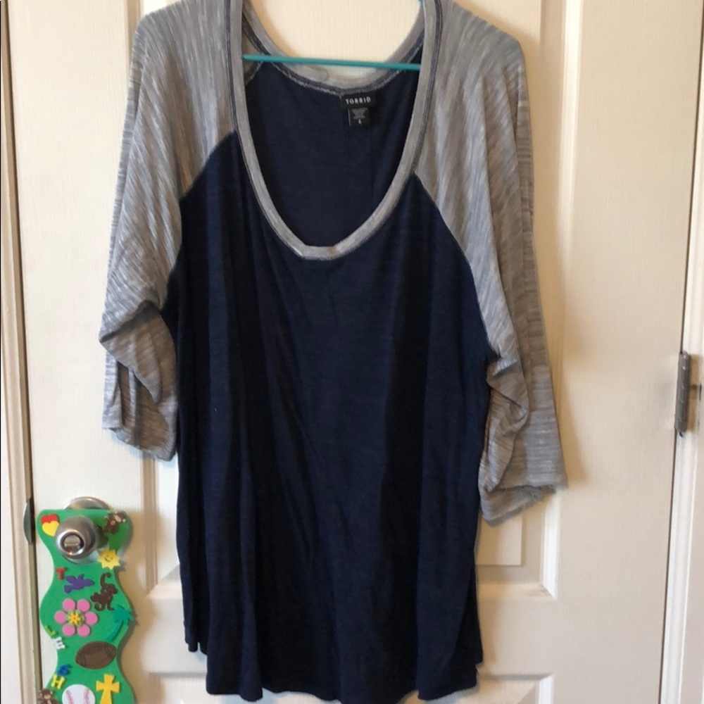 Torrid baseball style shirt